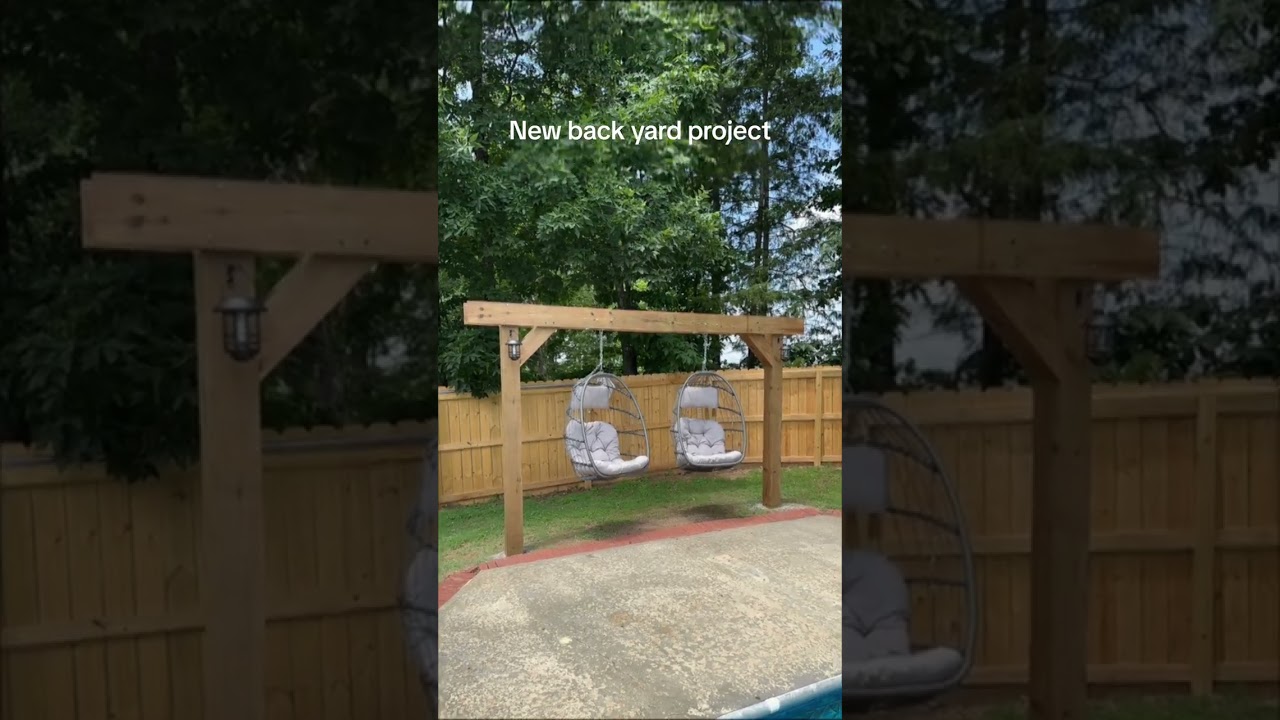 Backyard swing creation inspired by friends! 