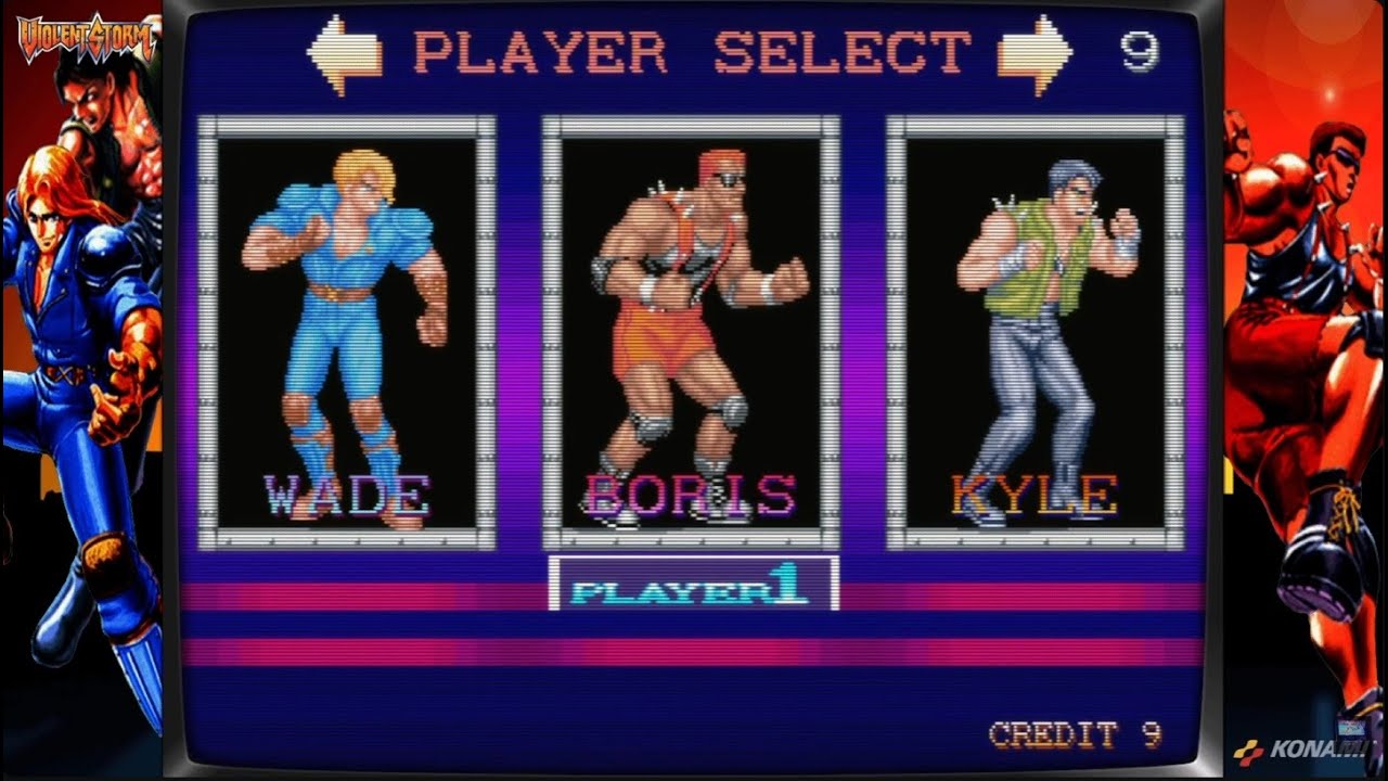 Violent Storm (ver EAC) - Boris - Full Gameplay (MAME 0.284)