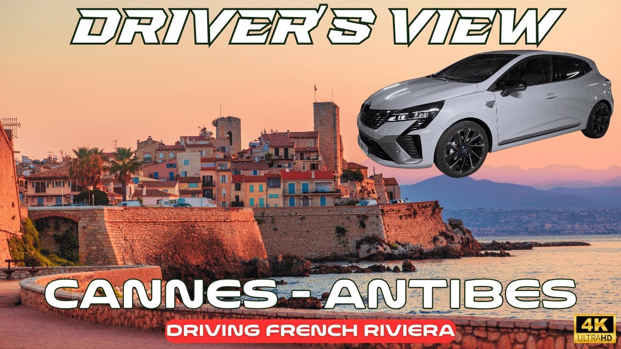 POV DRIVING Cannes to Antibes: A scenic drive in the French Riviera