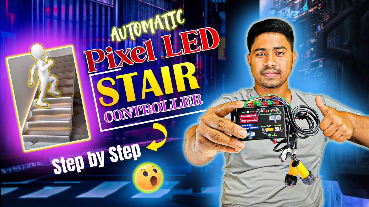The Best Updated Smart Stair Light Controller Full Connection Guide on YouTube in 2025! #stairs