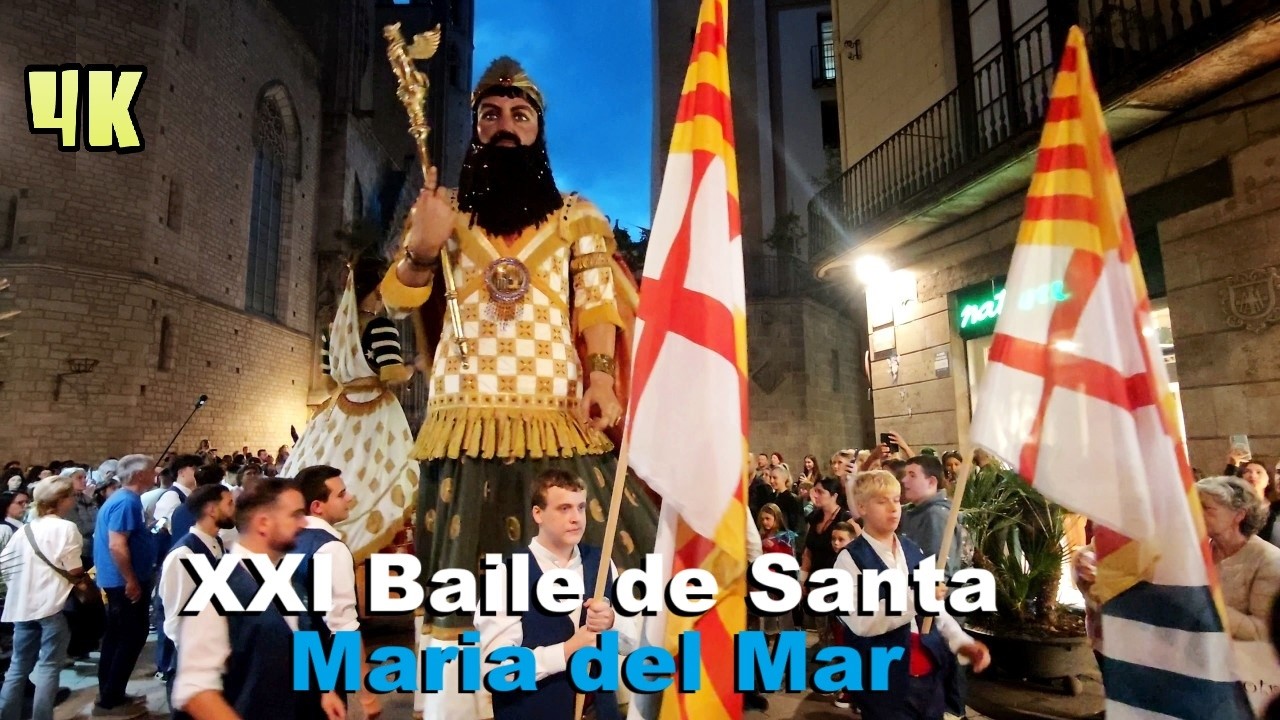 XXI Baile de Santa Maria del Mar | Gigantes de Santa Mar&iacute;a del Mar 2025 Barcelona, Espa&ntilde;a