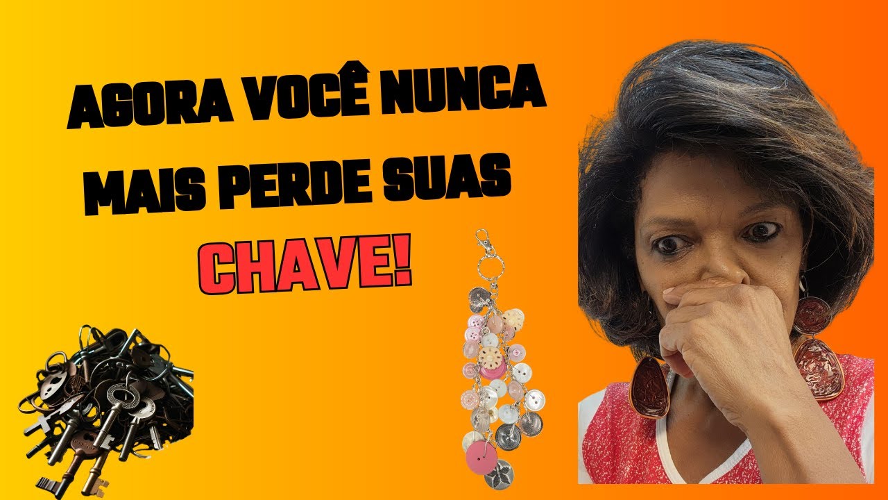 Chaveiro com Reaproveitamento de Botões! FAÇA VOCÊ MESMO