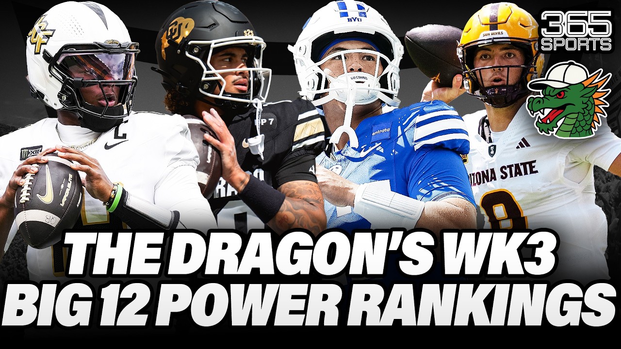 Craig Smoak's Big 12 Football Power Rankings (Week 3) | Huge Shakeups at the Top!
