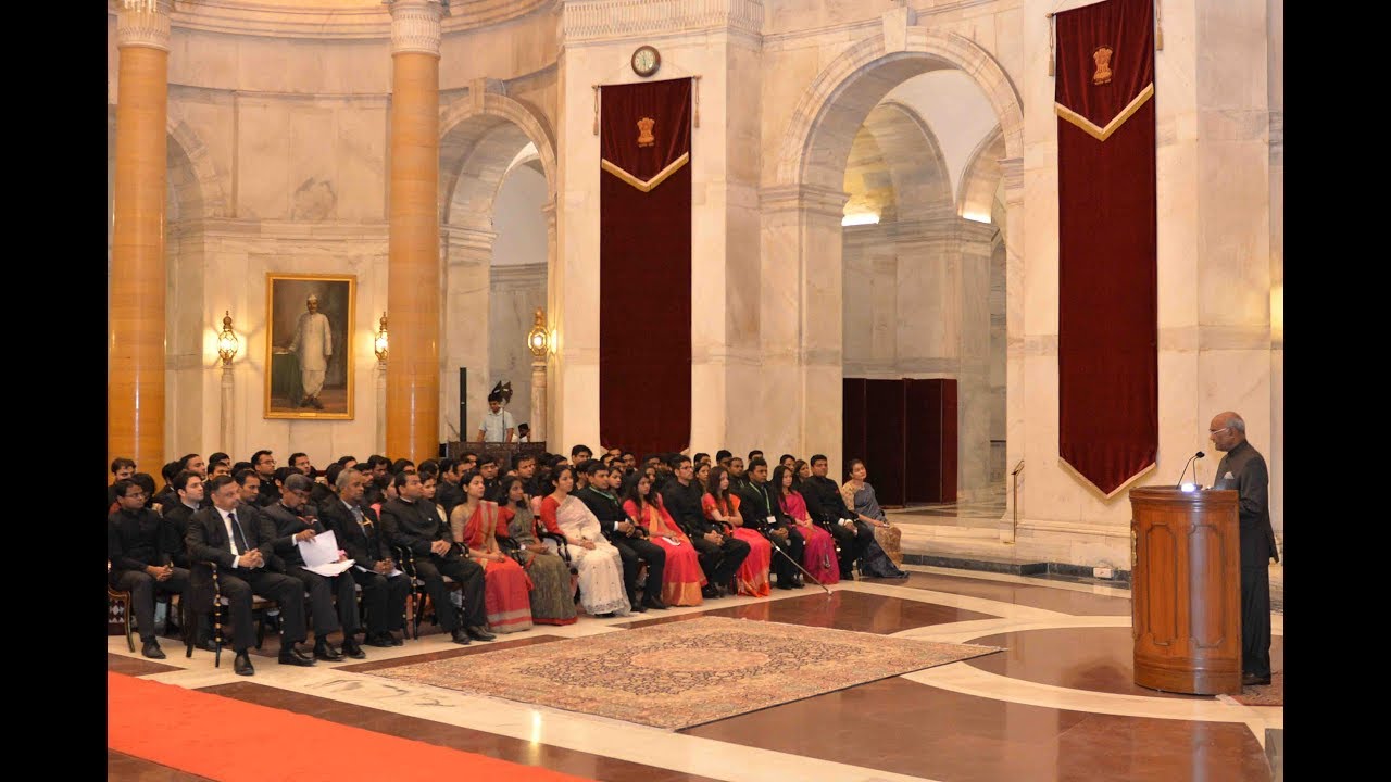 President Kovind addresses IAS officers of the 2016 batch at Rashtrapati Bhavan
