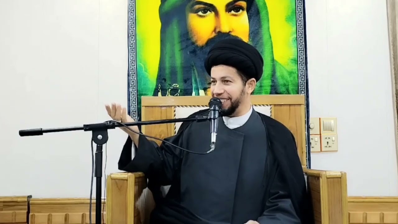 محاضرة دينية السيد مهدي البعاج في دار الشيخ حازم الوائلي