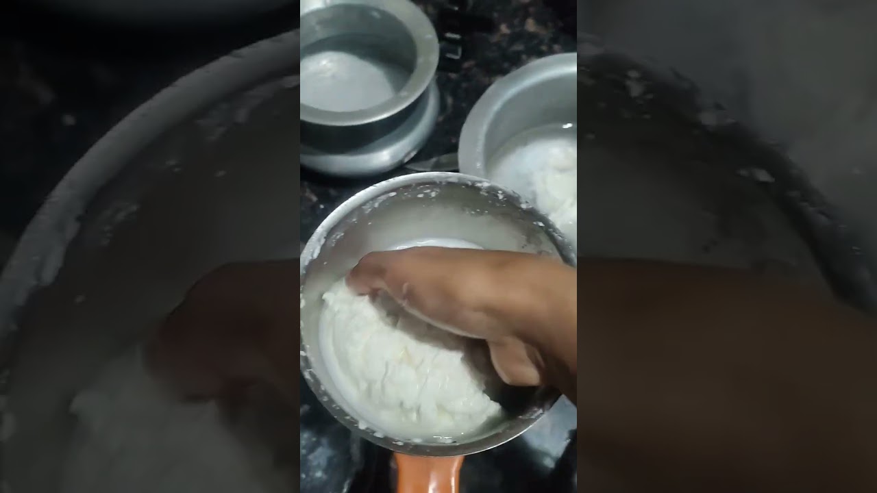 making butter or ghee from milk cream/ ghee making