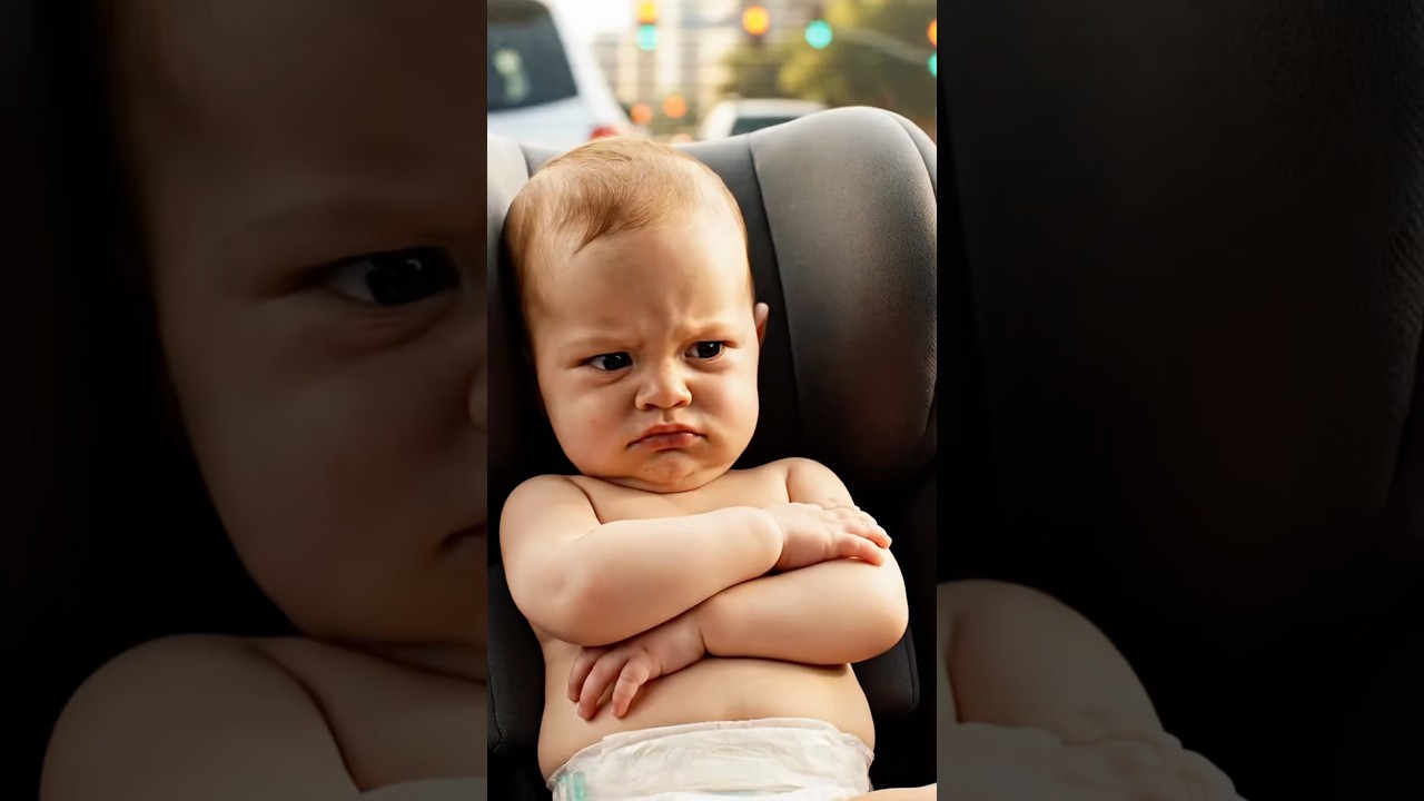 🚗👶 Bebé enojado con el tráfico 😡