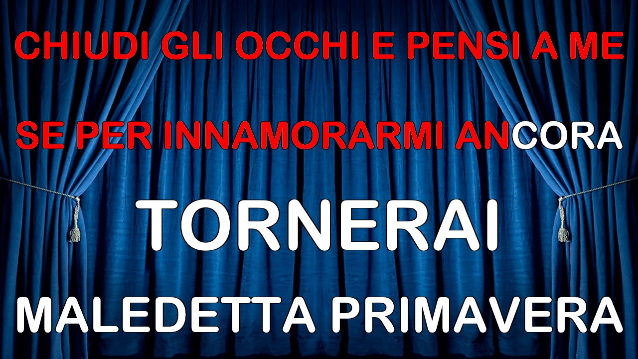 Loretta Goggi - Maledetta primavera CORI HQ KARAOKE MM (fair use)