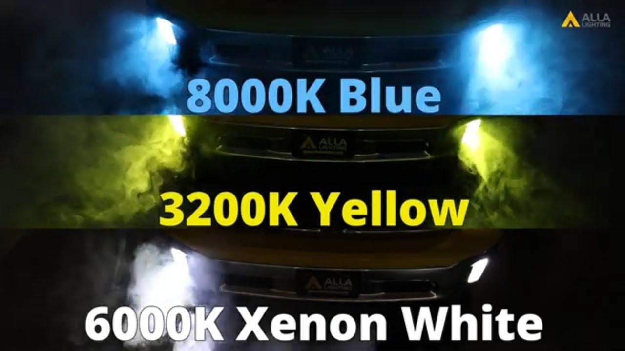 3-Color 9006 HB4 LED Switchback Fog Lights Bulbs | White/Yellow/Blue