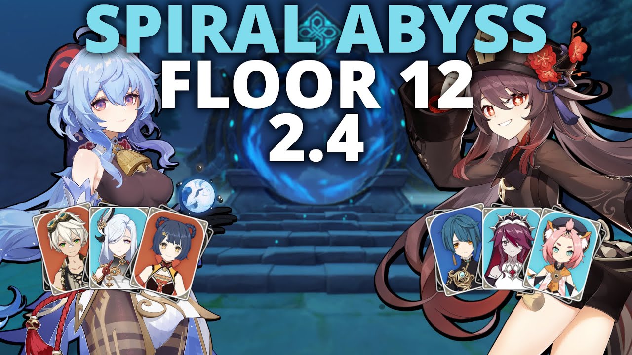 Melt Ganyu & Hu Tao VapeMelt Spiral Abyss Floor 12 2.4 (9 Stars) | Genshin Impact