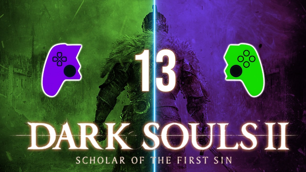 Dark Souls 2 RETO: 2 jugadores - 1 mando | Castillo de Drangleic / Jinete de Dragón | Día 12
