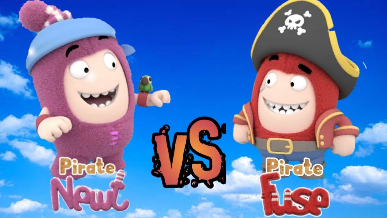 Oddbods Turbo Run Pirate Newt vs Pirate Fuse | Android Gameplay