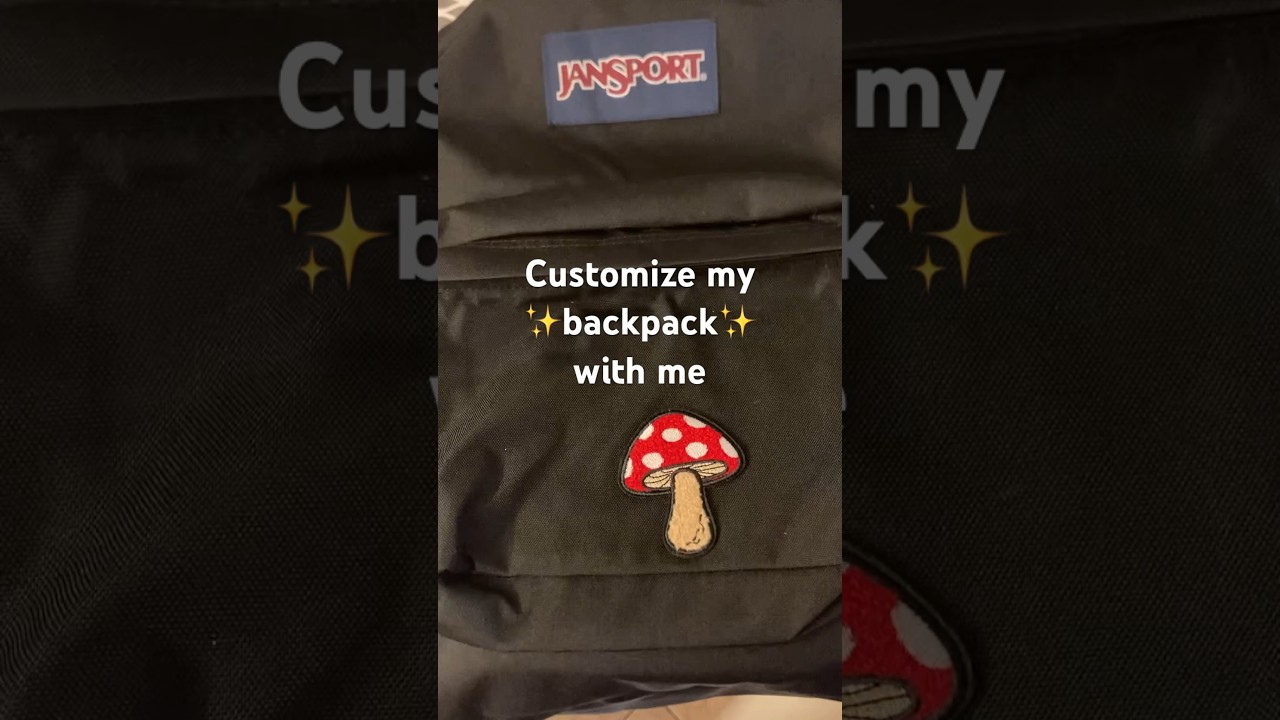 Customizing my school backpack #customization #painting #art #backtoschool
