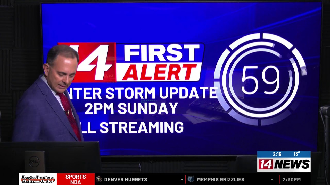Winter Storm Update 2pm Sunday