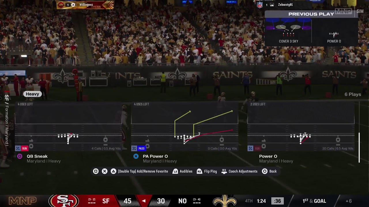 Trilogy S4 W9 49ers vs Saints
