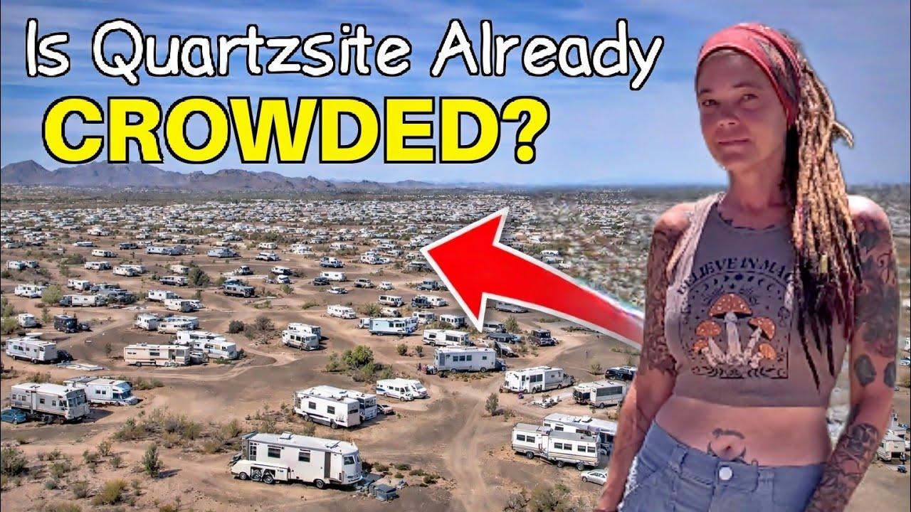 Quartzsite From The Sky: Drone Views Shows How Crowded It Is