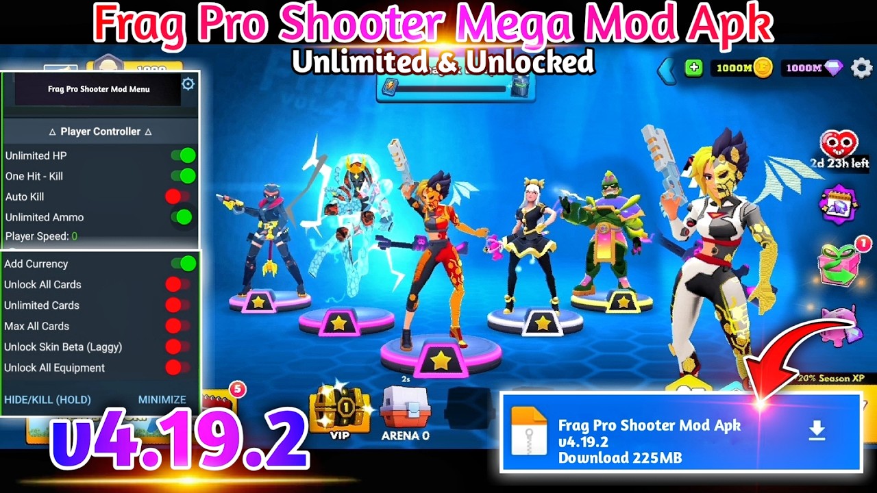 Frag Pro Shooter Mod Apk v4.19.2 | Unlimited Money & Unlocked All | Frag Pro Shooter Hack v4.19.2