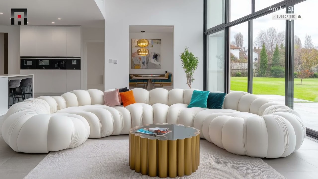 Top 2025 Interior Design Trends | Best Curved Sofa Designs & Elegant Sculptural Furniture.