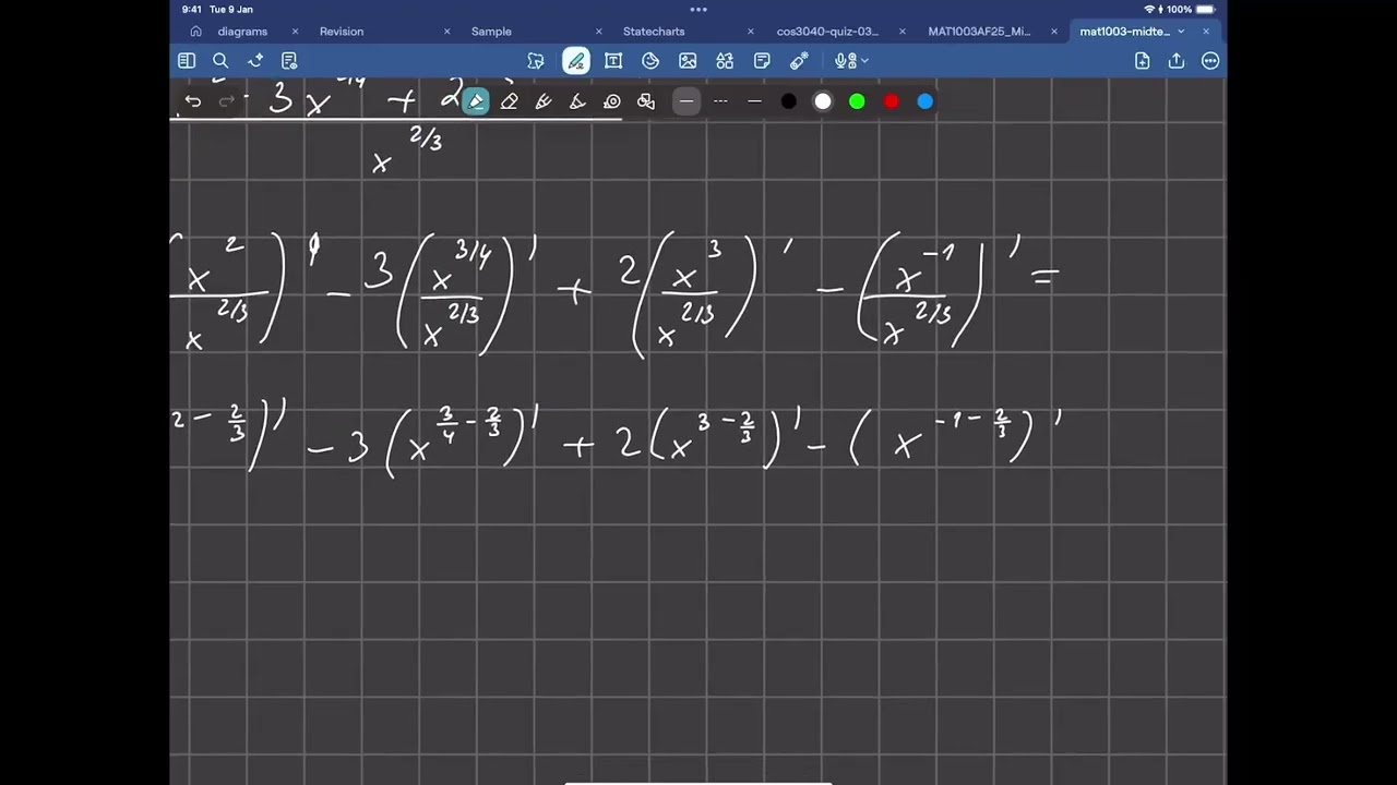 Calculus I – Sample Midterm – Problem 7b