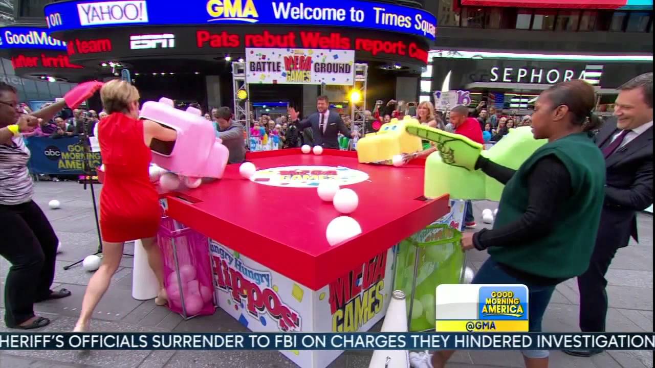 Amy Robach - fit legs & hot figure in high heels - back view slow motion - May 15, 2015
