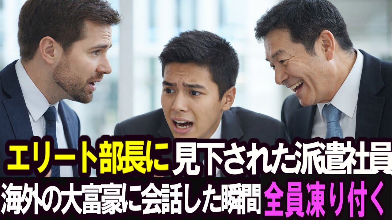 中卒の契約社員が国際会議で英語演説　一言で部長の嘘を暴いた逆転劇世界を黙らせた！