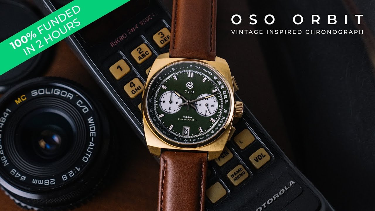 OSO Orbit: Vintage Inspired Chronograph With Hybrid Movement