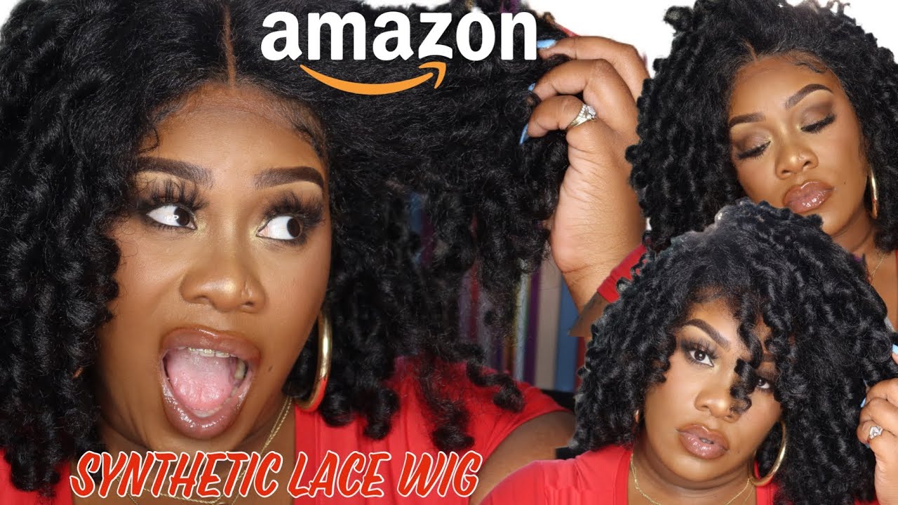 ZARA $30 JANET COLLECTION NATURAL ME LACE WIG FROM AMAZON #wig #amazonwigs #hair #amazon