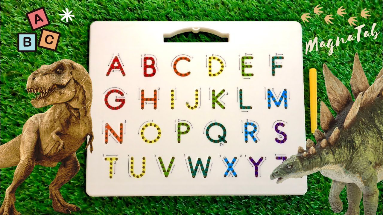 Dinosaurs ABC - Learn to write ABC&acute;s with MAGNATAB