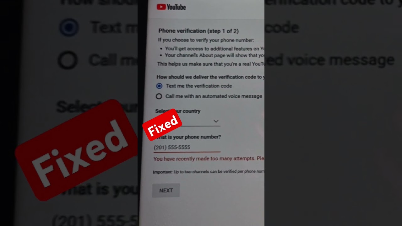 Решение проблемы с подтверждением номера телефона на YouTube-канале