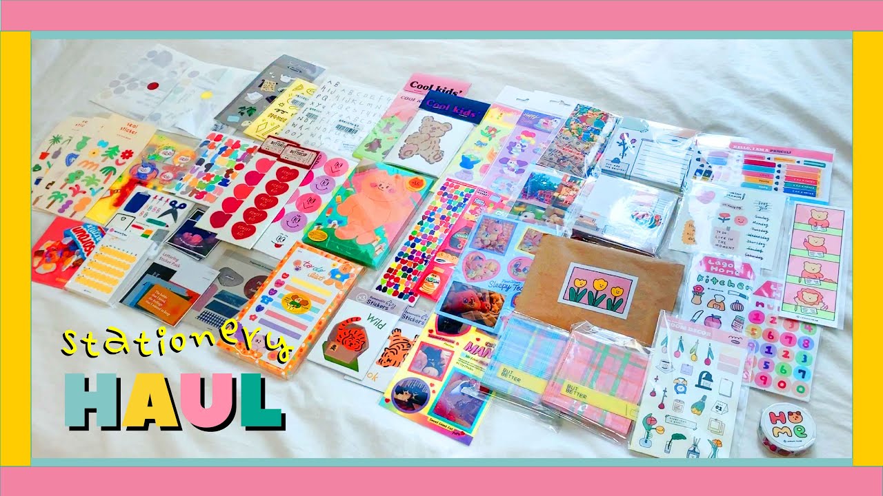 [ENG] 왜 스티커는 사도사도 끝이 없을까 / 2월 하울 / 연남동 소품샵 하울 / why can't I stop buying stickers / February Haul