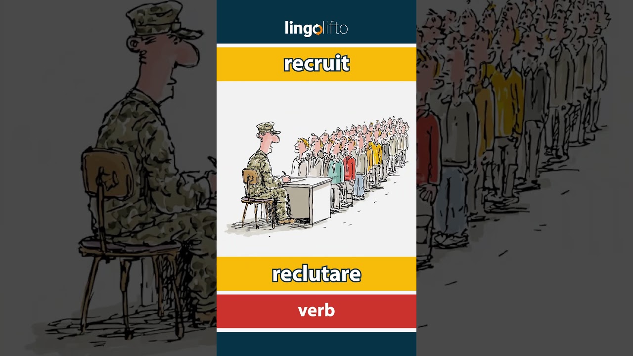 🇬🇧🇮🇹 recruit - reclutare : learn English : impariamo l'inglese : vocabulary builder
