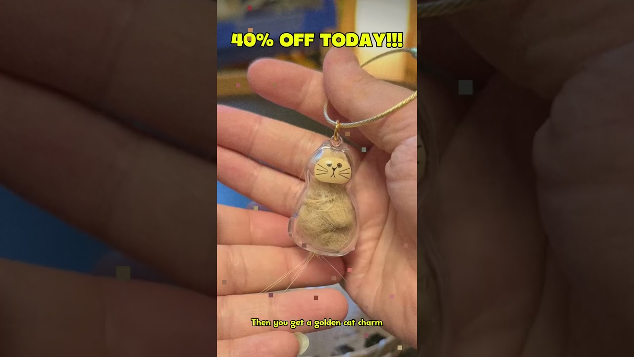 Cat hair milk box keychain is very interesting 