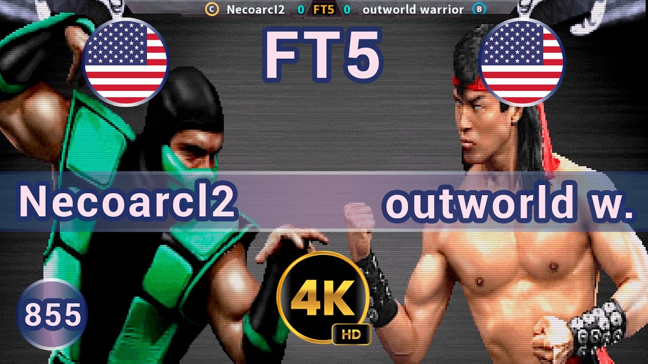 UMK3 - 🇺🇸 Necoarcl2 vs outworld warrior 🇺🇸 FT5 / 4K 60 FPS #umk3  team99hits #t99h #fightcade