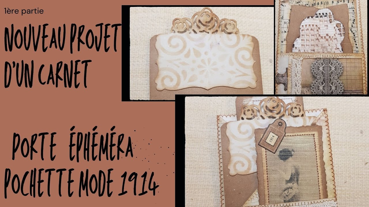 Nouveau projet carnet porte &eacute;ph&eacute;m&eacute;ra - mode & couture 1&egrave;re pochette #1