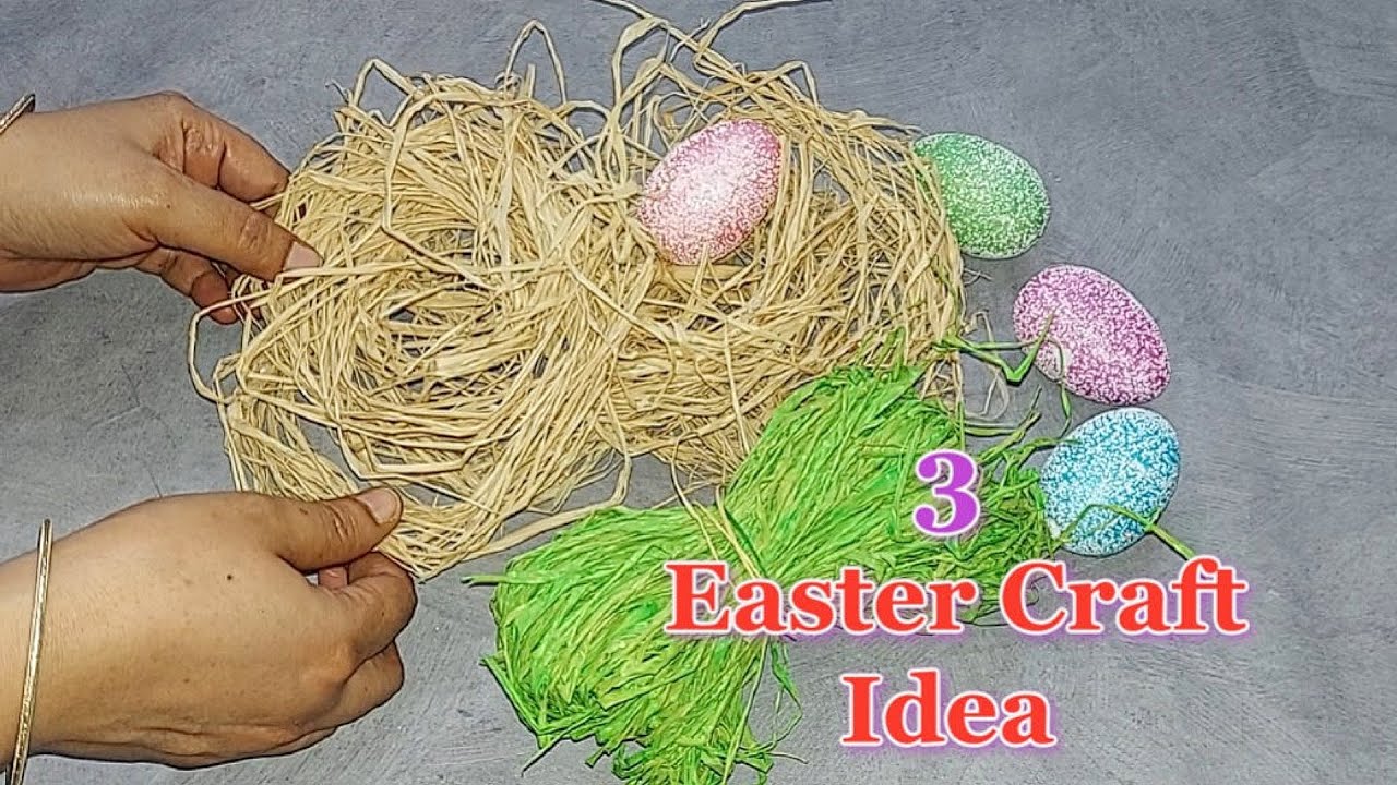 3 Budget friendly spring/Easter craft idea made with simple materials | DIY Easter craft idea 🐰35