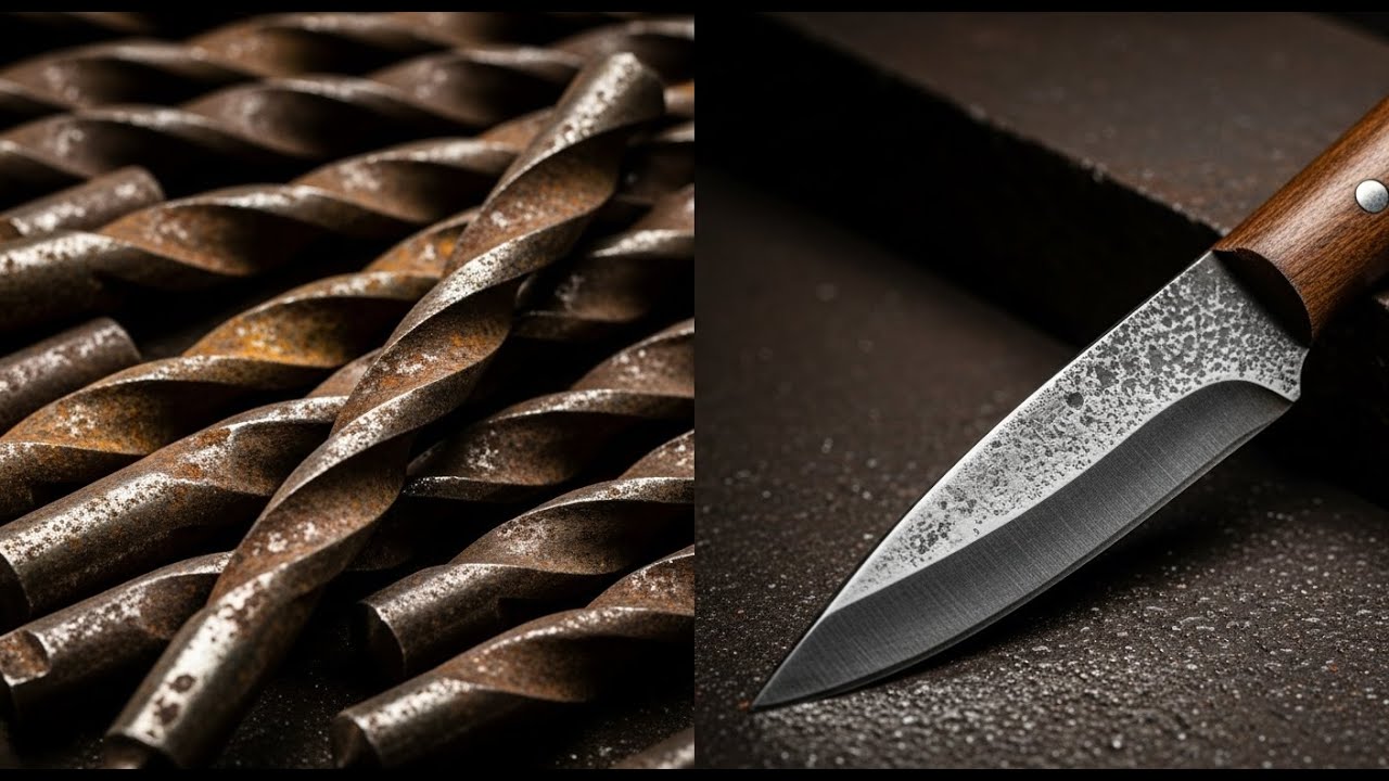 How To Forge a Sharp Knife from Old Wood Drill Bits 2026