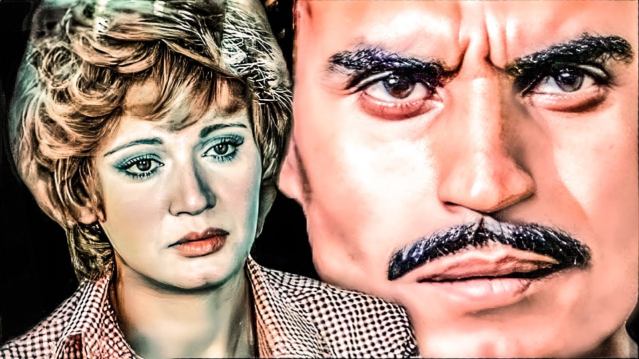 مديحة كامل و عزت العلايلى فى الفيلم  النادر جداً الجرىء المثير الممتع ( الظلال في الجانب الآخر )