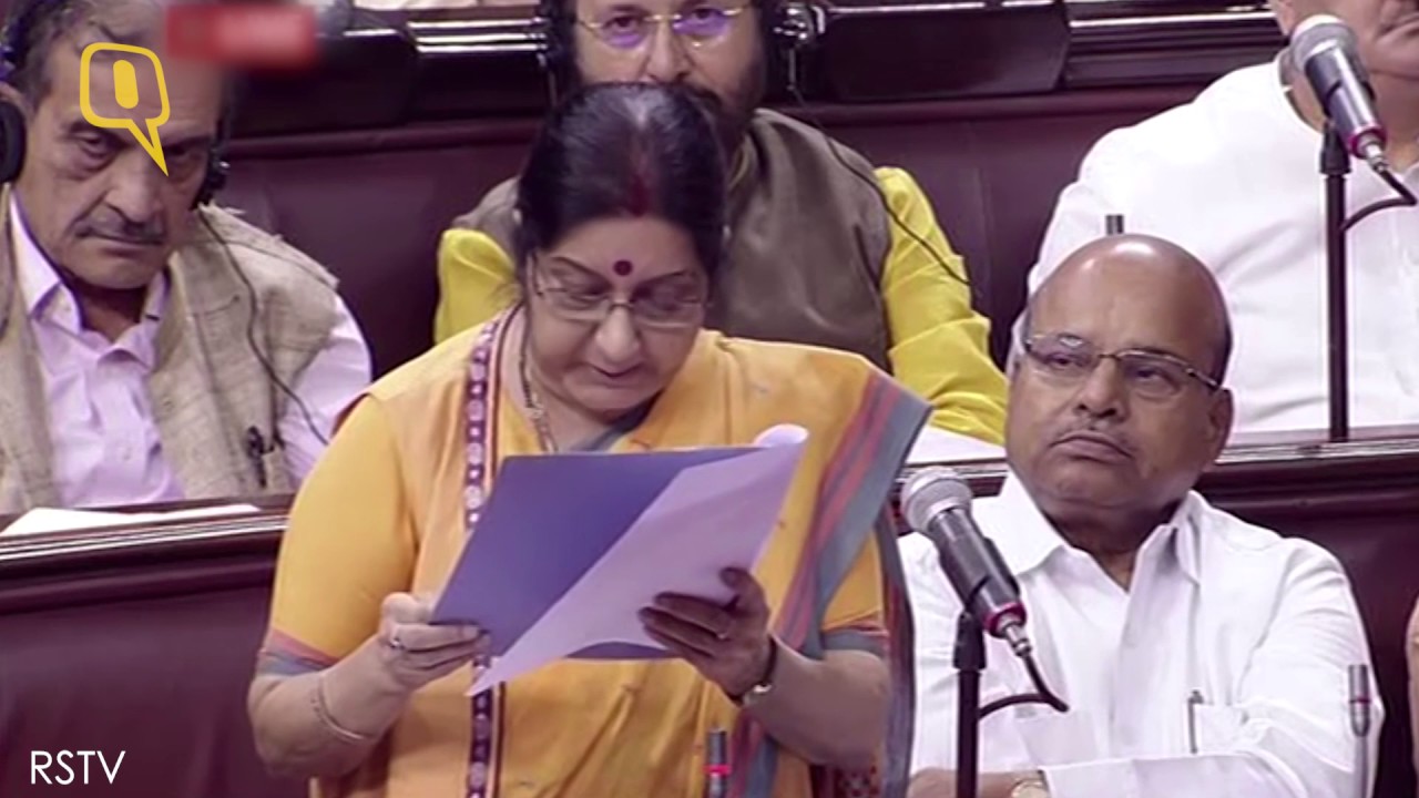 War Cannot Resolve Problems: Swaraj on China & Doklam in RS
