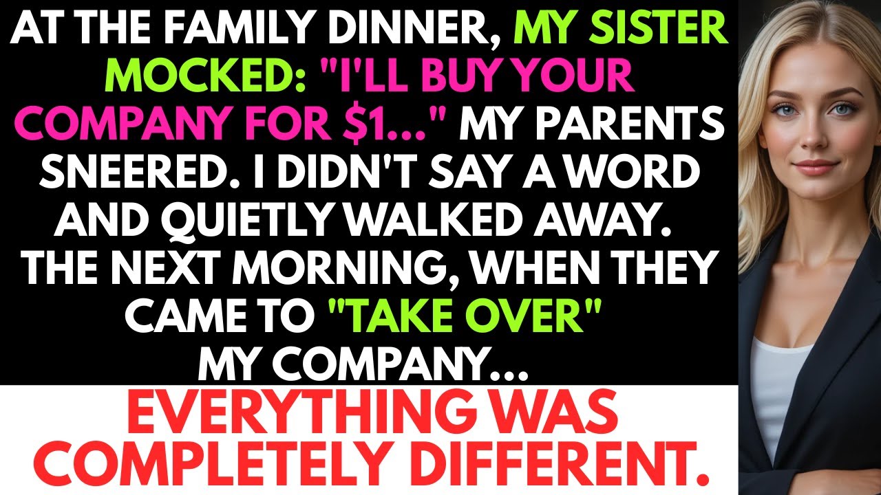 At The Family Dinner, My Sister Mocked: 