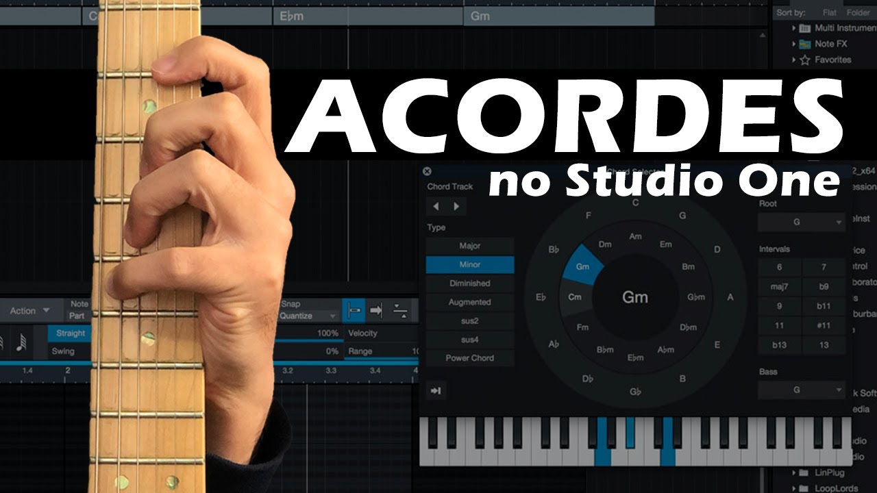 Como Usar a PISTA DE ACORDES para Agilizar suas Produções no #StudioOne