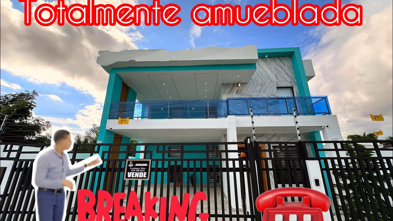 SINCERAMENTE ES UNA TREMENDA CASA TOTALMENTE AMUEBLADA DE VENTA EN SANTIAGO, RD.