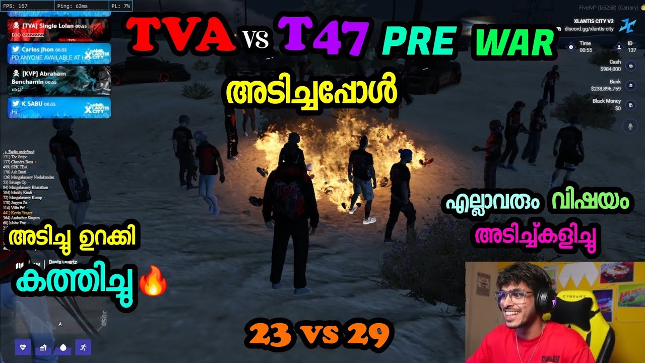 TVA VS T47 PRE WAR അടിച്ച് 20 - 30 TVA എല്ലാവരും വിഷയം 📈 അടിച്ച് ഉറക്കി കത്തിച്ചു ആളറിഞ്ഞ് കളിക്കട 💯