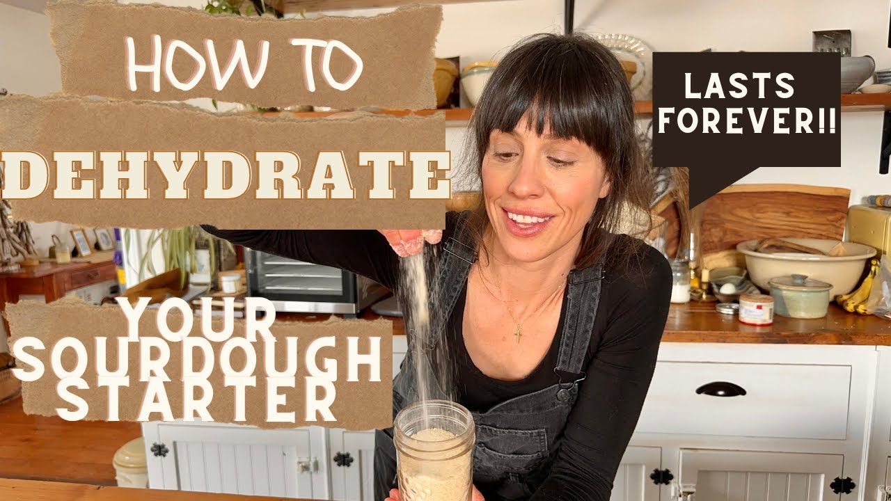 Dehydrate your sourdough starter so it will last for decades!