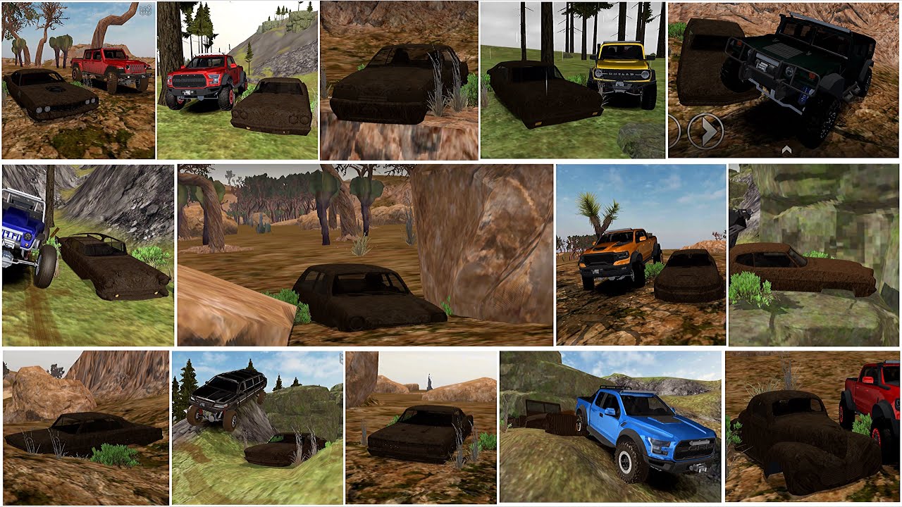 Offroad Outlaws V6.6.7 ALL 14 Secrets Field - Barn Find FULL Location (Hidden Cars)