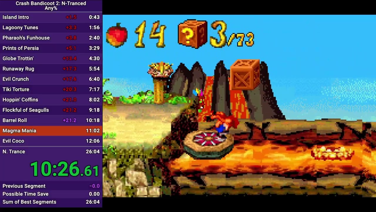 Crash Bandicoot 2: N-Tranced - Any% - 27:12