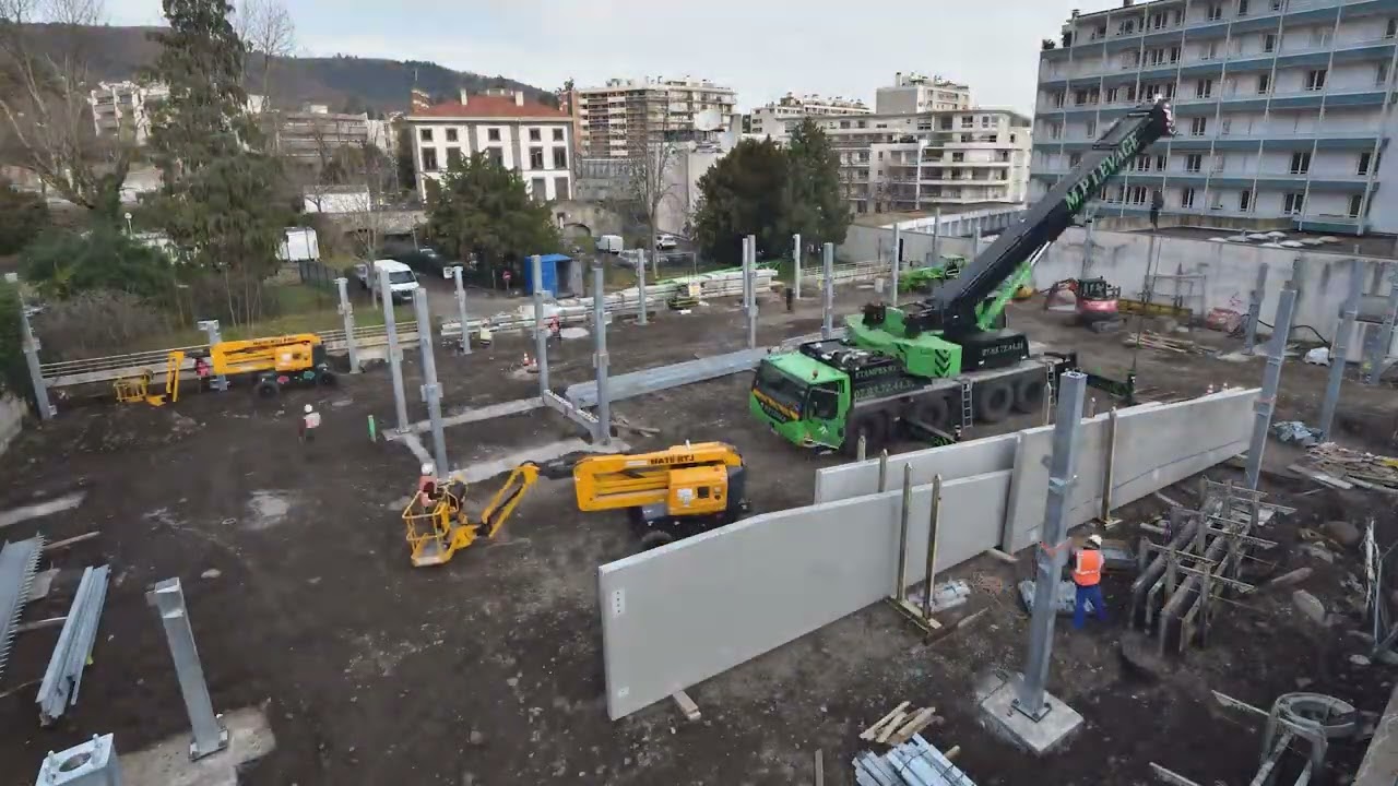 InspiRe : Construction du parking St Victor à Royat - Chamalières (timelapse)