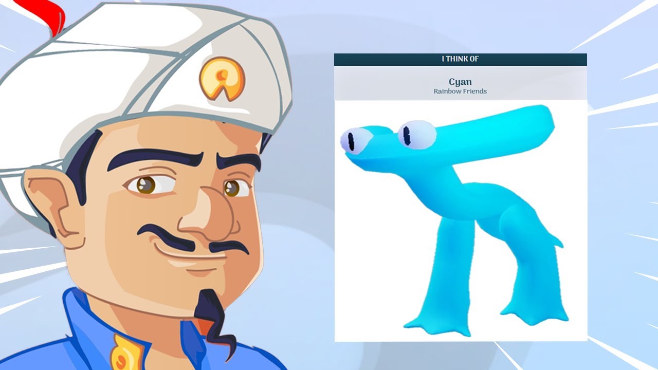 AKINATOR GUESSES NEW RAINBOW FRIENDS