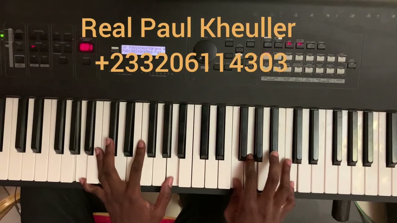 Easy and smooth Ghana Worship Piano Intro In the key of C