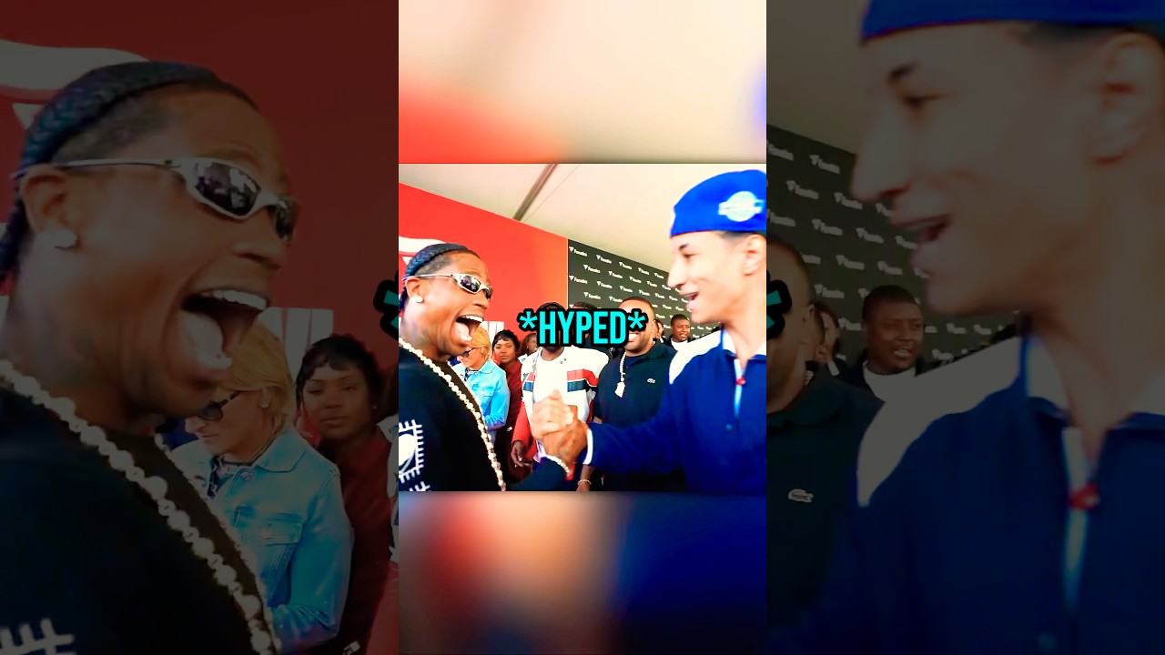 Ray & Tota Meet Travis Scott At Fanatics Red Carpet! ❤️😭