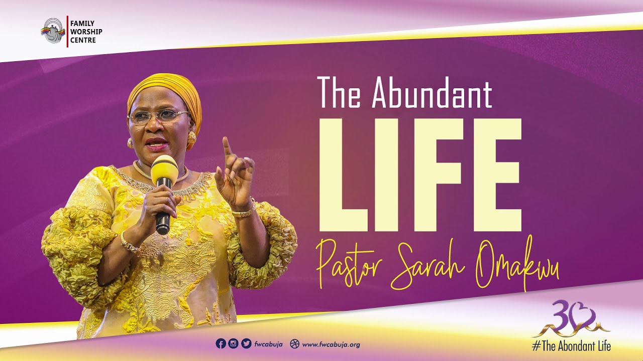 The Next 30 years: Part 2-The Abundant Life by Pastor Sarah Omakwu | 1ST SERVICE | 14052023